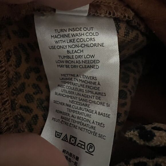 Anthropologie Kalea Corduroy Trouser Joggers Leopard Print Mob Wife Small J15 - Picture 6 of 7